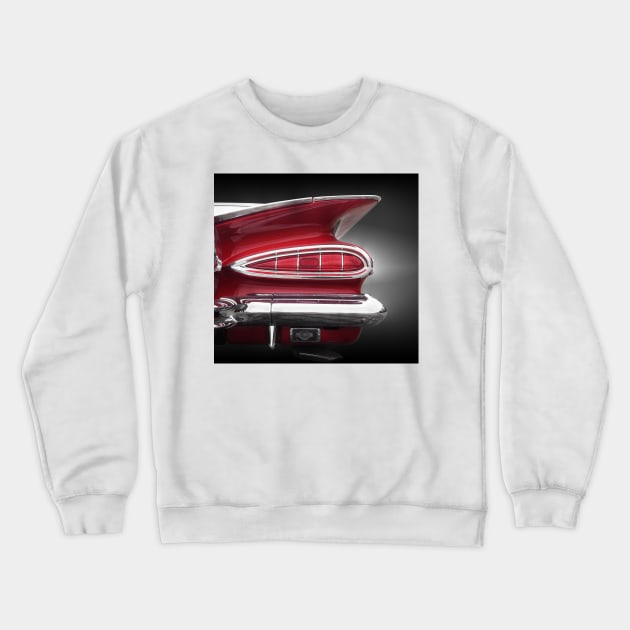 US American classic car 1959 Impala convertible tail fin Crewneck Sweatshirt by Beate Gube